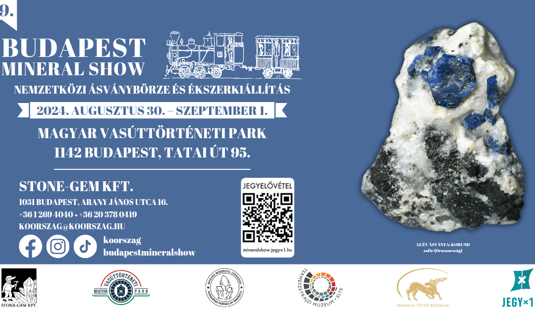 39. Budapest Mineral Show – Nemzetközi Ásványbörze és Ékszerkiállítás