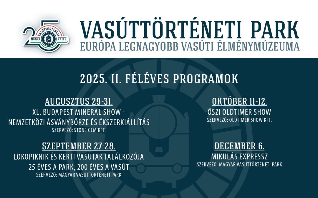 Events at the Hungarian Railway Museum in 2025