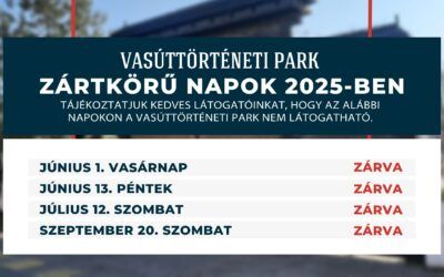 ZÁRTKÖRŰ NAPOK 2025-BEN