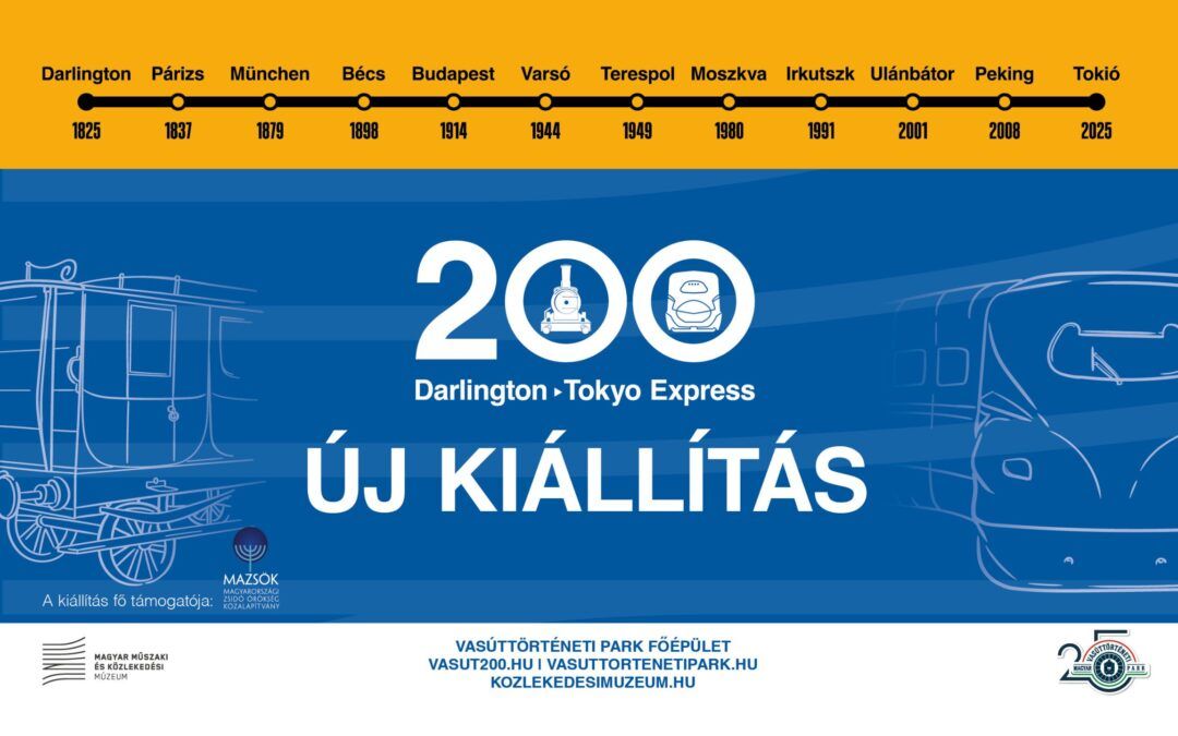 ÚJ VASÚTTÖRTÉNETI KIÁLLÍTÁS JÚLIUS 13-TÓL!